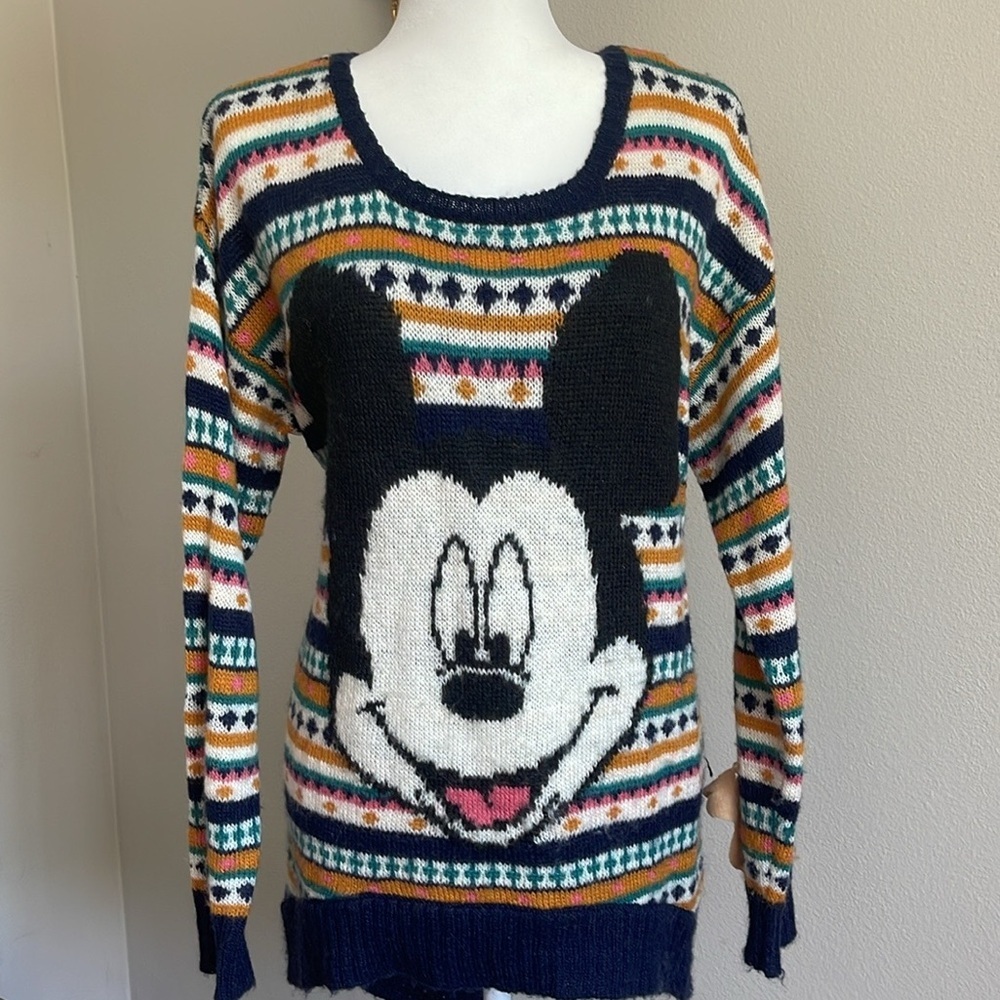 Colorful Mickey Mouse Sweater Size 12